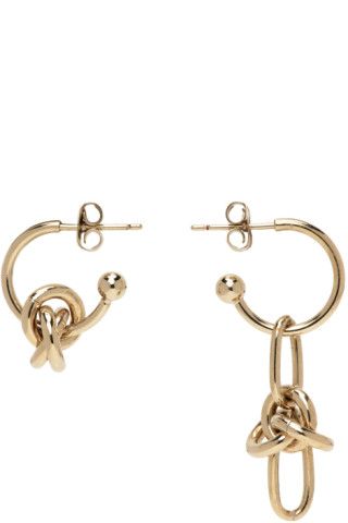 Gold Daria Earrings | SSENSE