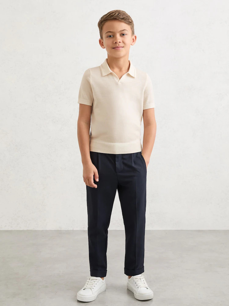 Reiss Snow White Duchie 3-9 yrs Wool Open-Collar Polo Shirt | Next AU