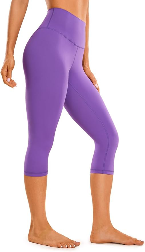 CRZ YOGA Womens Butterluxe High Waist Lounge Capri Leggings 17'' / 19'' / 21'' - Workout Buttery ... | Amazon (US)