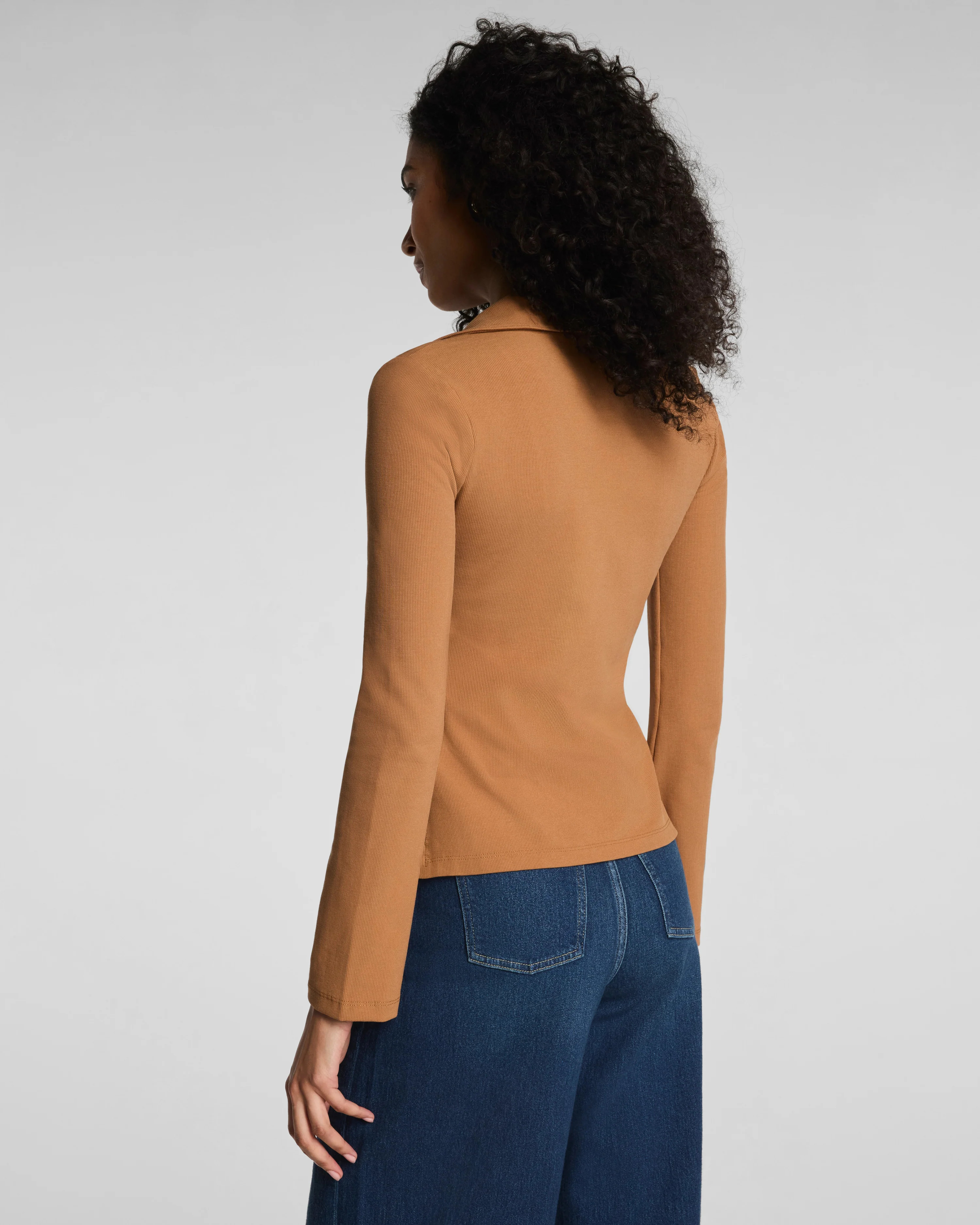 Ribbed Knit Button Down | Spanx