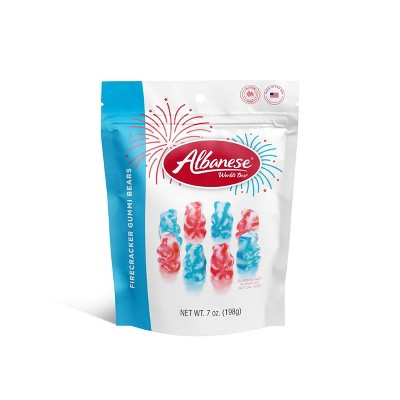 Albanese World's Best Red, White & Blue Firecracker Gummi Bears Candy - 7oz | Target