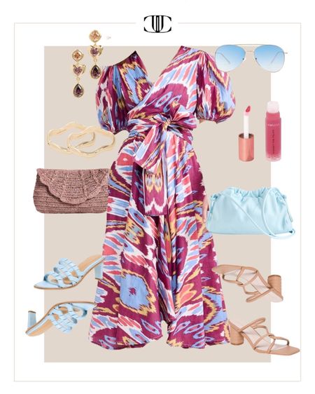 This ikat dress brings in so many beautiful and complimentary colors that is finished off with a perfect cinched waist. 

Spring outfit, summer outfit, maxi dress, sunglasses, vacation outfit, sandals 

#LTKstyletip #LTKshoecrush #LTKover40