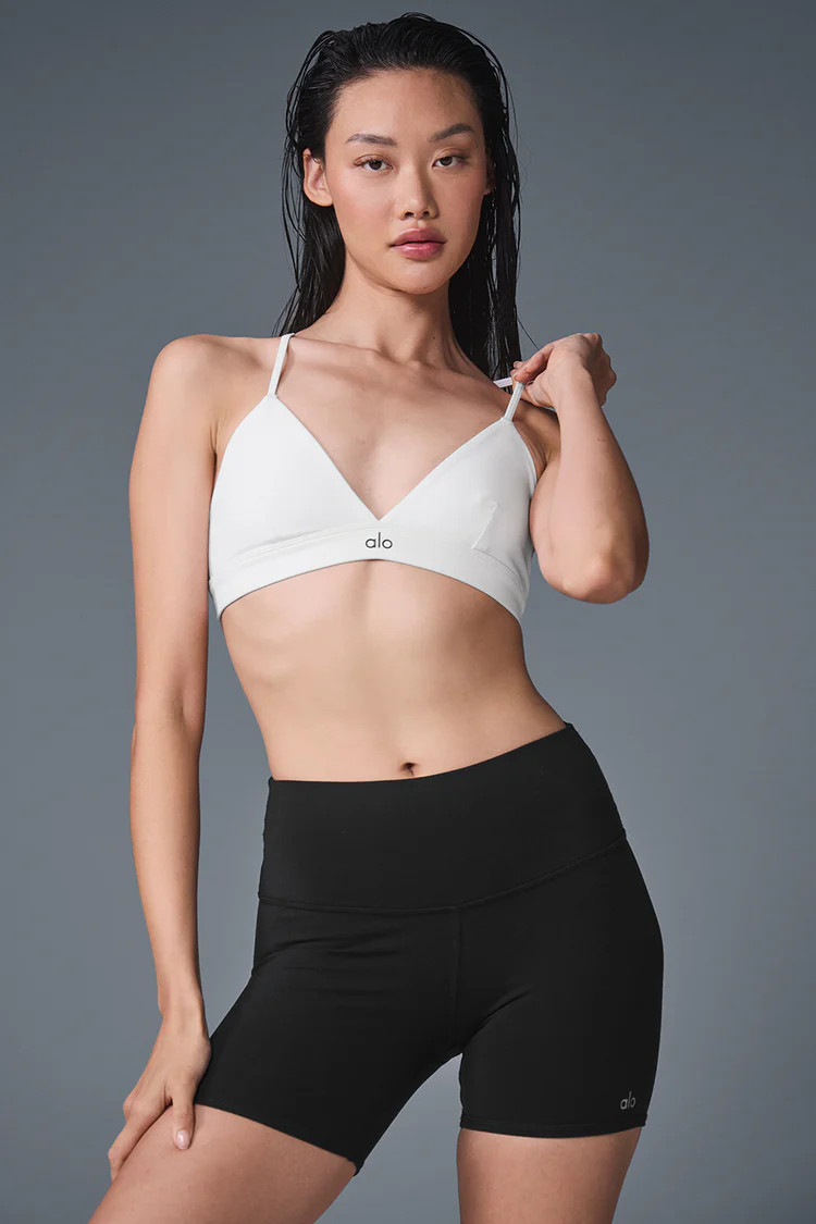 Splendor Bra - White/Black | Alo Yoga (US)