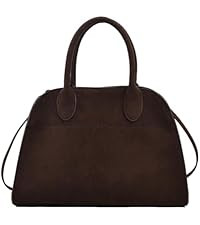 Womens Suede Tote Bag, Faux Leather Tote Bag for Women Vintage Top Handle Bag Fashion Retro Shoul... | Amazon (US)