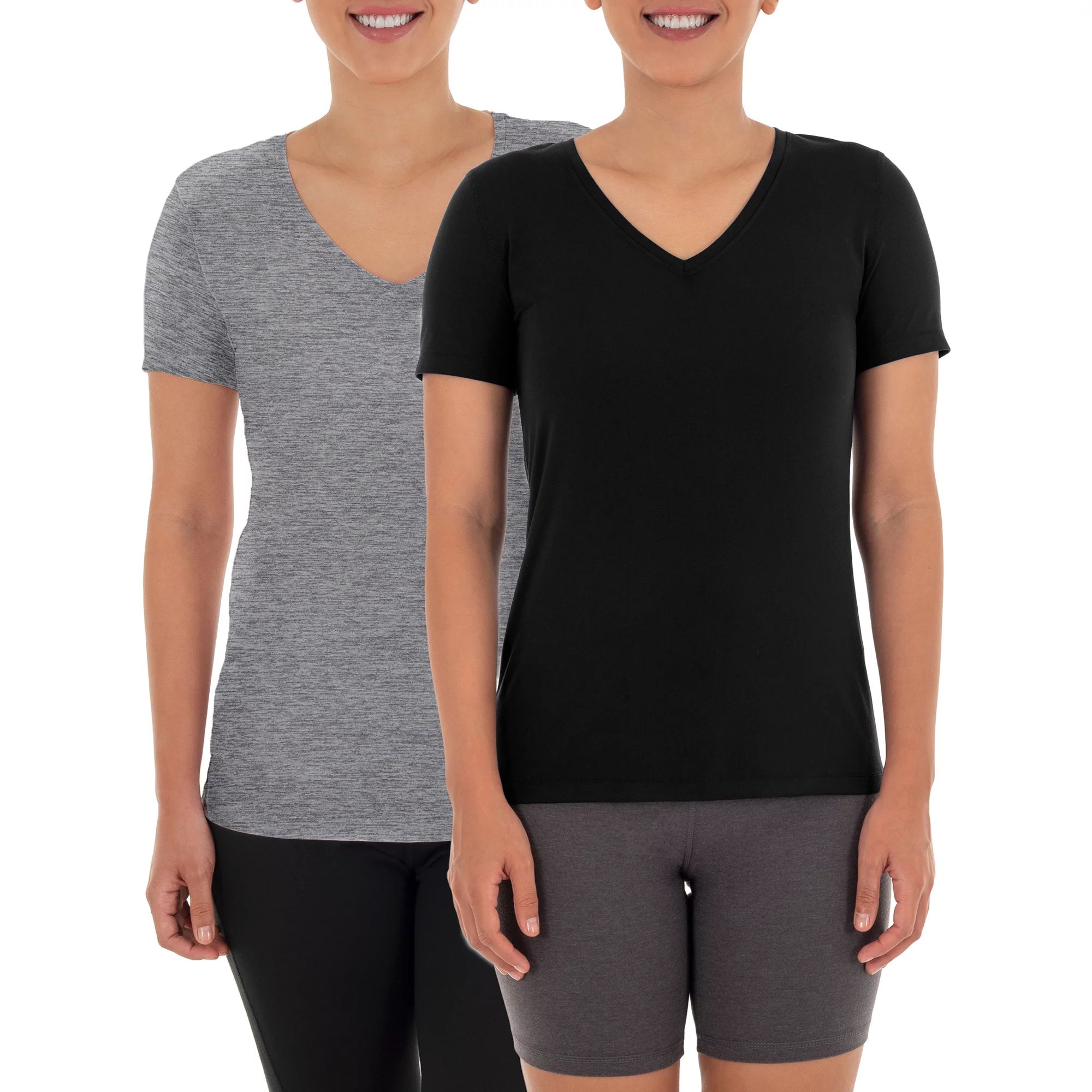 Athletic Works Women's Active Core Short Sleeve Tee, 2 Pack | Walmart (US)
