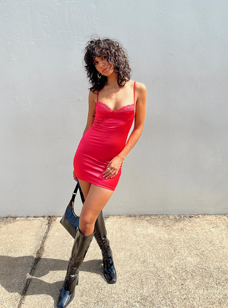 Motel Lesty Dress Red | Princess Polly US