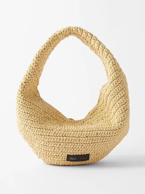 Khaite - Olivia Medium Faux-raffia Shoulder Bag - Womens - Natural | Matches (US)