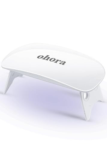 ohora Care LED Lamp for Semi Cured Gel Nail Strips - 6W Max, 2 Timers (45s / 60s), Portable Lamp for Curing Gel Nail Art, For Gel Stickers and Strips Only | Amazon (US)