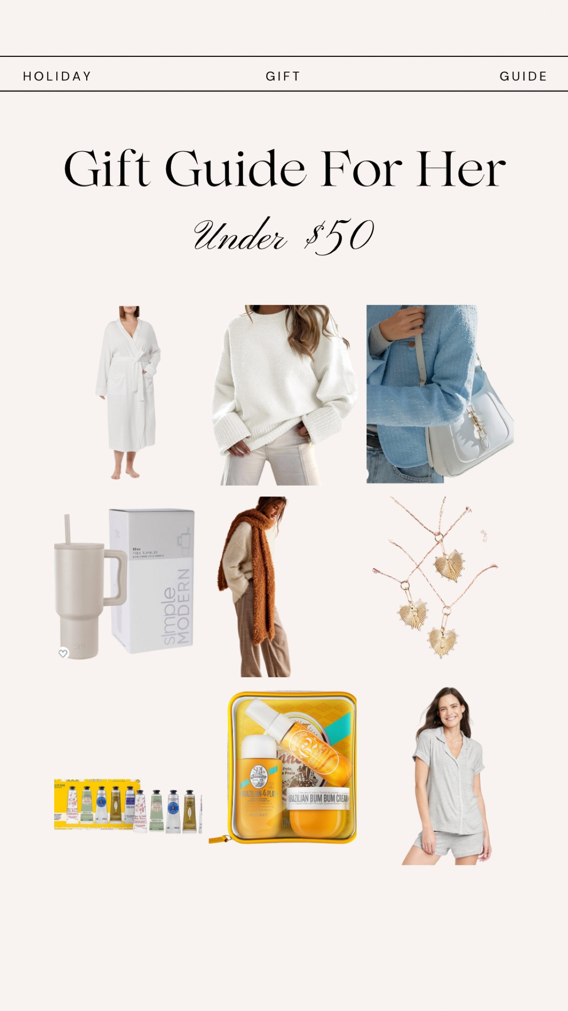 Holiday gift guide under $50 🫶🏼🛒 

#LTKfindsunder50 #LTKSeasonal #LTKGiftGuide