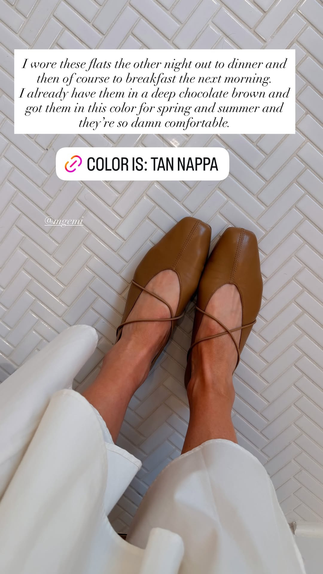 I am obsessed with these buttery soft leather flats! I ordered them in the light tan nappa & they are perfect from spring/summer. 💛 

 #LTKgrwm #LTKootd #LTKSeasonal