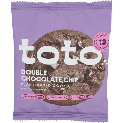 Toto Foods Cookie Double Chocolate Chip -2.5 oz (Case of 10) | Target