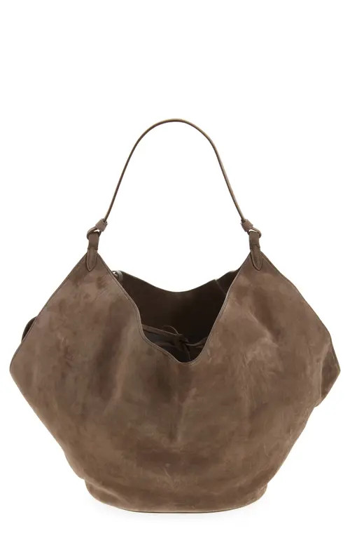 Khaite Medium Lotus Suede Tote in Toffee at Nordstrom | Nordstrom