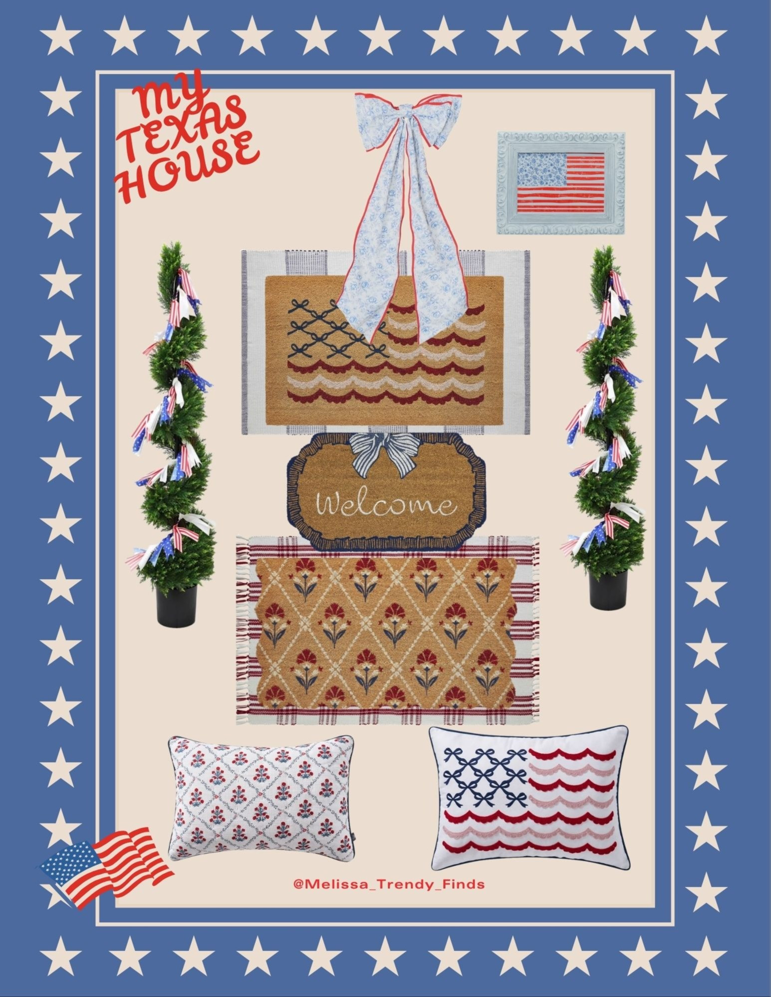 My Texas House Red , White And Blue 4th Of July Decor 

#LTKHome #LTKSeasonal #LTKU