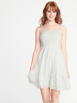 Striped Fit & Flare Cami Dress for Women | Old Navy US