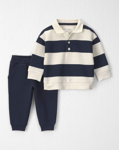 Baby Boy 2-Piece Organic Cotton French Terry Top & Pant Set - Little Planet | Carter's | Carter's Inc