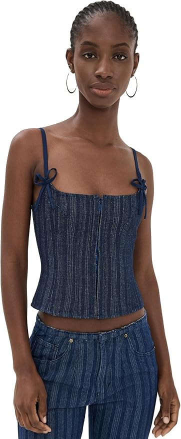 Women's Charismatic Denim Corset | Amazon (US)