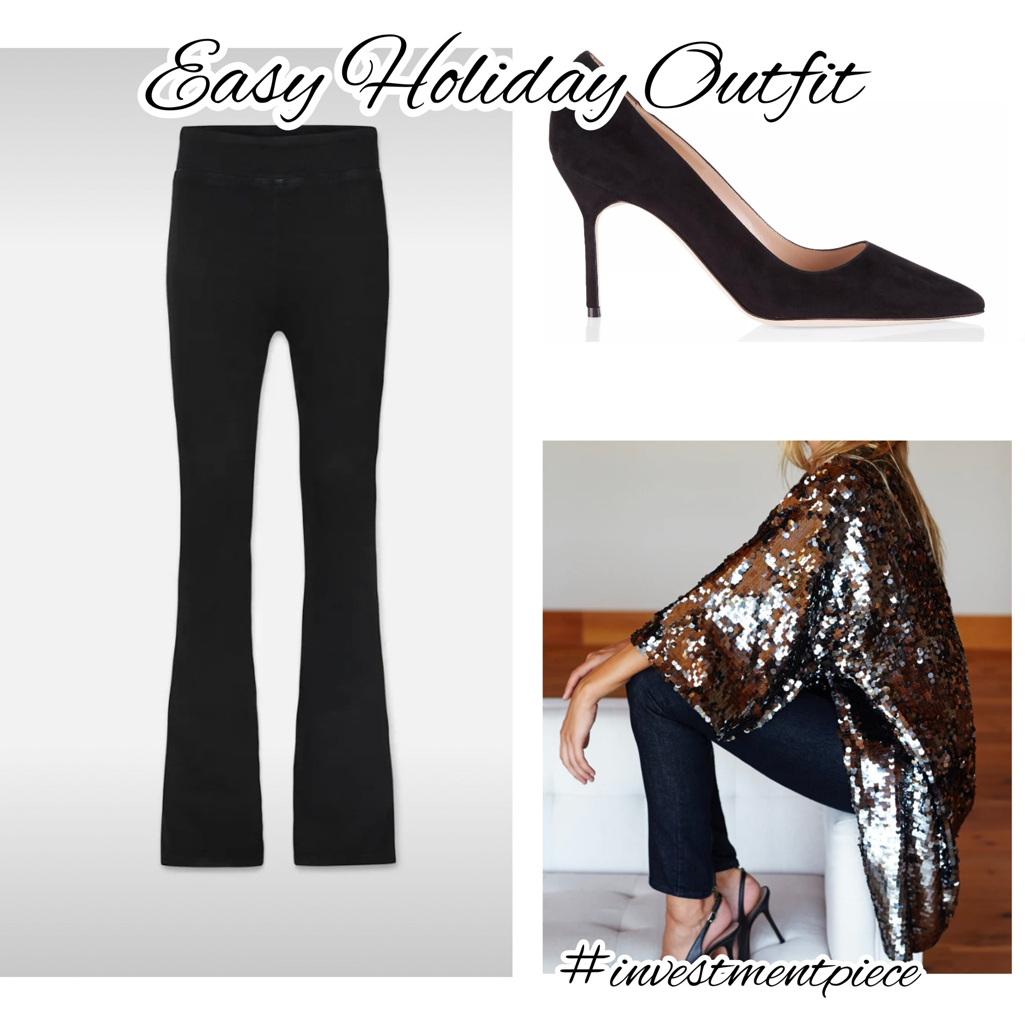 The easiest way to holiday? Throw sequins over fantastic jeans and pair with heels! Stun at every party! #investmentpiece 

#LTKparties #LTKstyletip #LTKHoliday