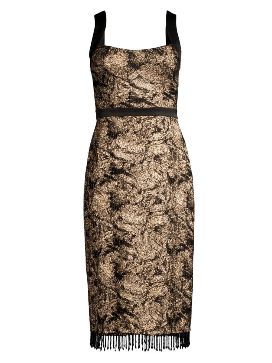 Jacquard Sleeveless Sheath Dress | Saks Fifth Avenue