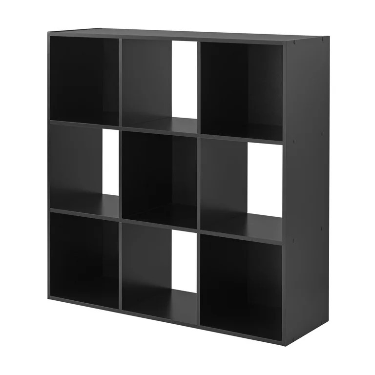 Mainstays 9-Cube Storage Organizer, Black | Walmart (US)