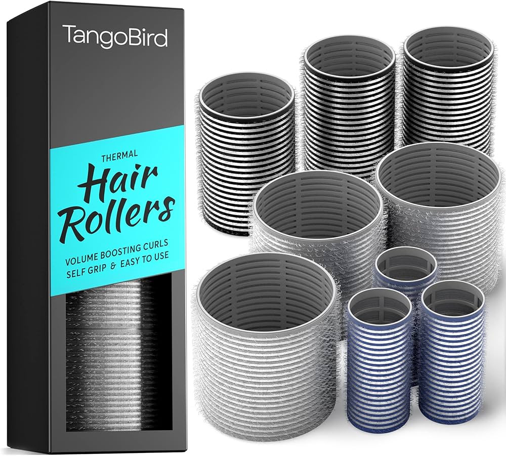 TangoBird Hair Rollers for volume | 9 Pack - 3 Sizes - Thermal Rollers Hair curlers, Hair Roller ... | Amazon (US)