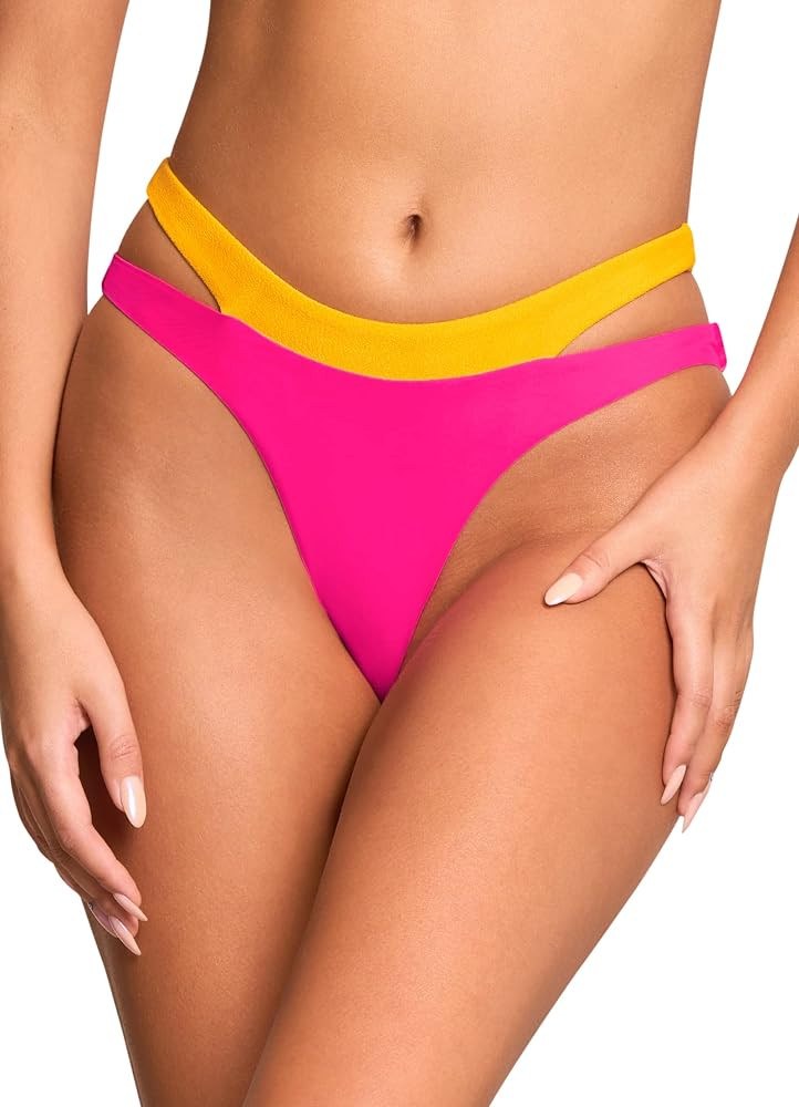 Maaji Women's Standard Double Layer Cheeky Cut | Amazon (US)