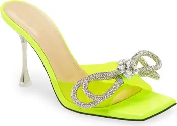 Mach & Mach Double Bow Translucent Slide Sandal | Nordstrom | Nordstrom Canada