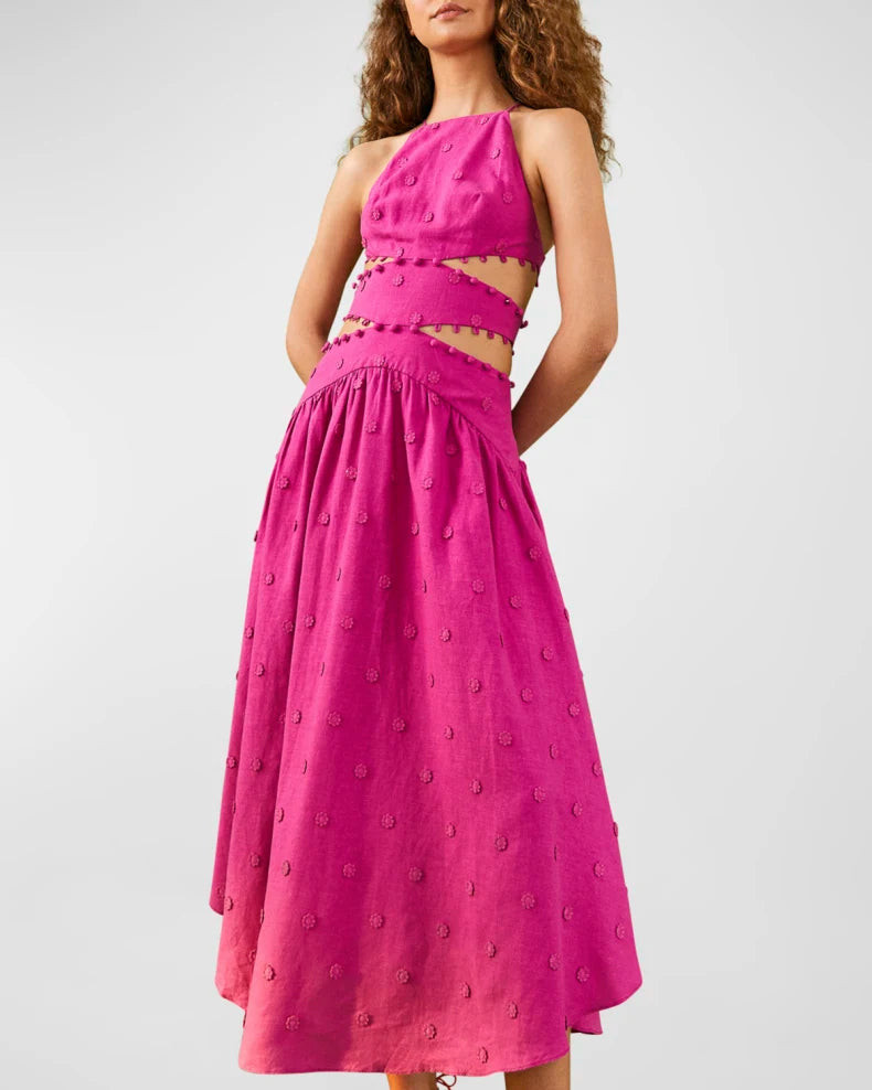 Farm Rio 3D Flower Midi Dress | Frock Shop