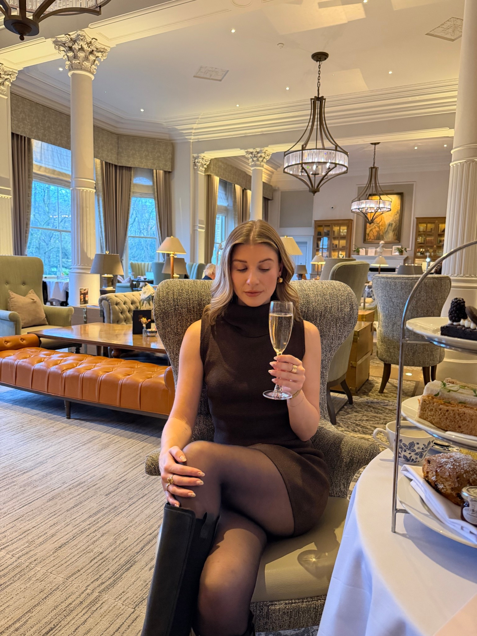 knitted dresses at afternoon tea 🫖 

#LTKwinter #LTKuk