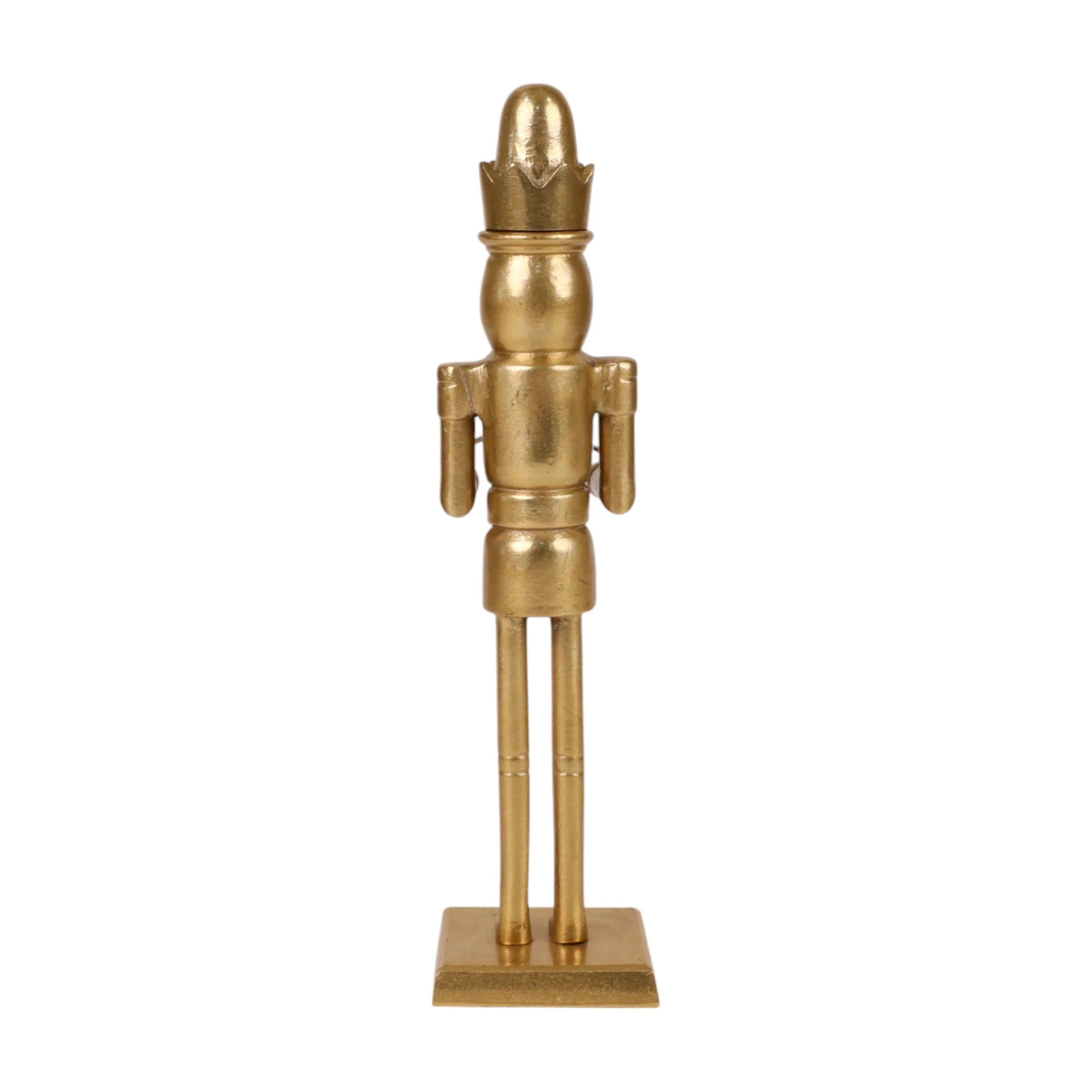 Holiday Time 14.25-Inch Gold Metal Nutcracker – Standing Christmas Decoration Figure, 14.25-Inc... | Walmart (CA)