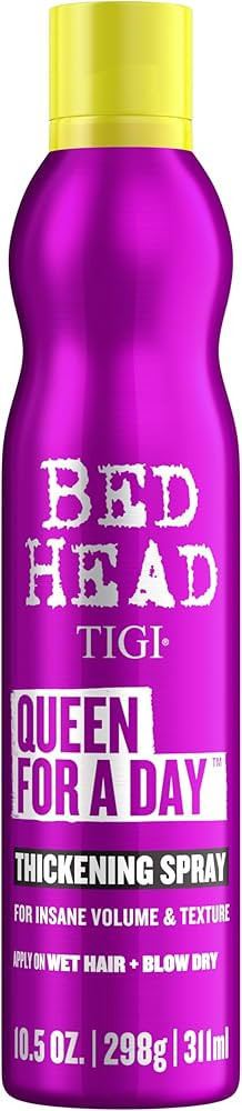 TIGI Bed Head Volumizing Hair Spray, Queen For A Day, for Thickening and Texturizing Fine Hair, 1... | Amazon (US)