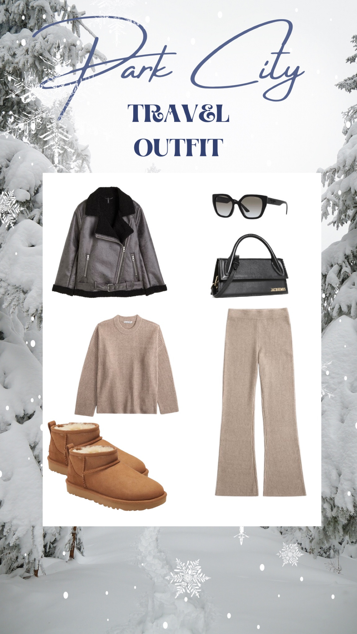 Park city travel outfit 
Medium in jacket 
Medium it top 
Small in bottom 
Uggs tts 

#LTKTravel #LTKStyleTip #LTKSeasonal