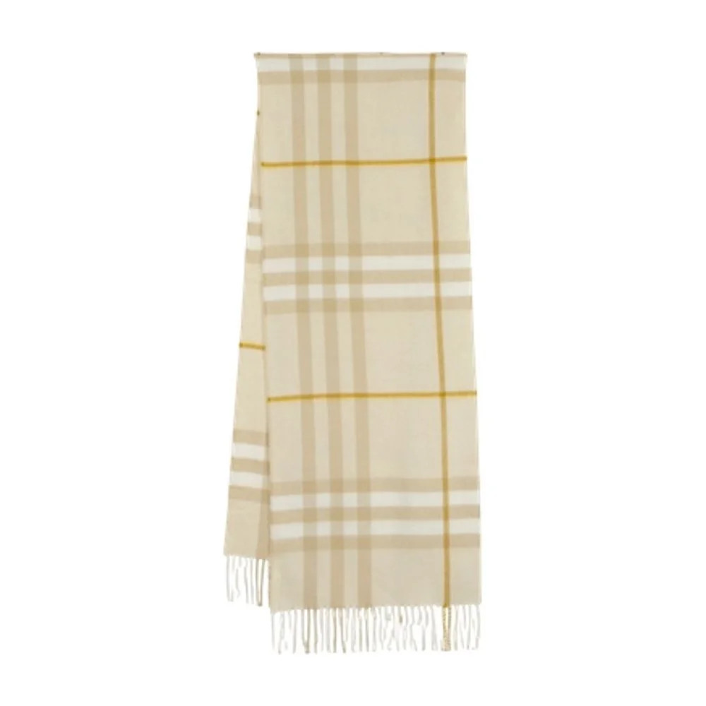 Burberry Checked Fringed-Edge Scarf | Cettire Global
