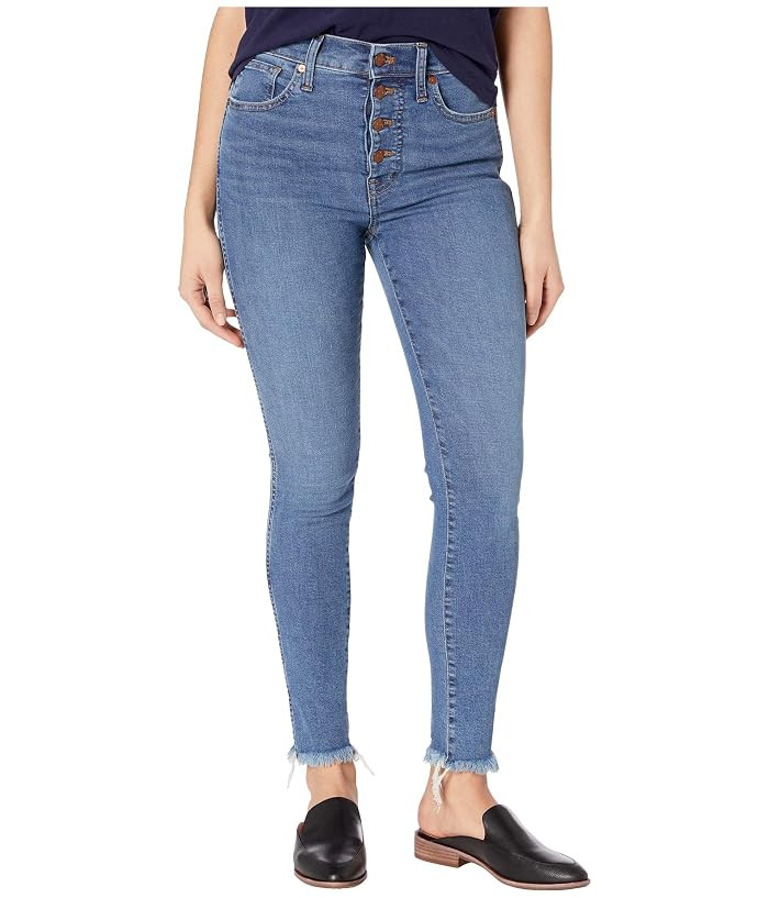 Madewell 10 High-Rise Skinny Jeans in Mackey Wash (Mackey Wash) Women's Jeans | Zappos