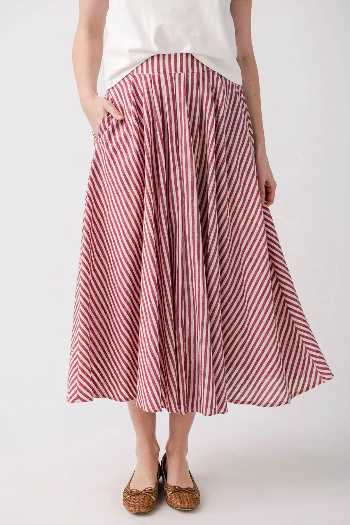By Together Stripe Maxi Skirt | Social Threads