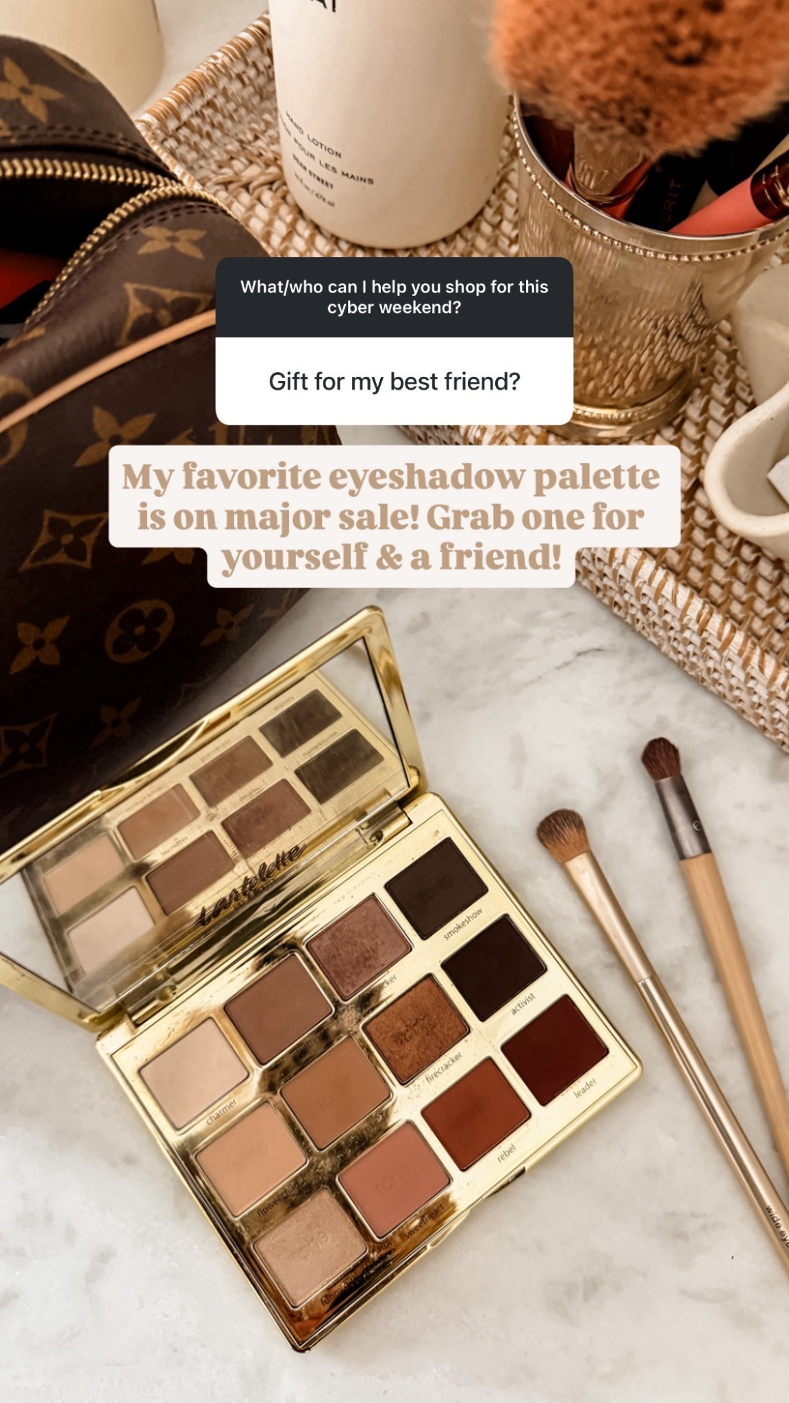 I use this eye shadow palette everyday! Currently on sale & great gift for a friend!

Loverly Grey, Black Friday, cyber week, beauty, tarte, eye shadow, best friend gifts 

#LTKCyberWeek #LTKGiftGuide