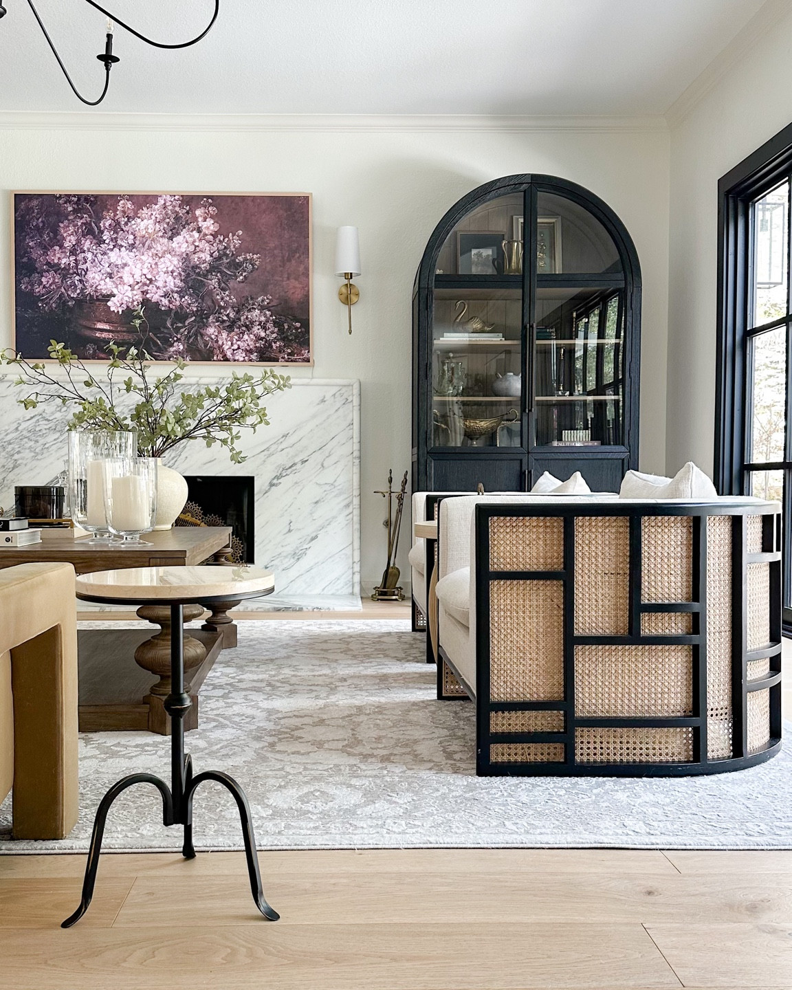 Living room on sale! Including my chairs, arch cabinet, and marble top side table under $100! Rug is the Beige/Cream.

#LTKHome #LTKFindsUnder100 #LTKSaleAlert