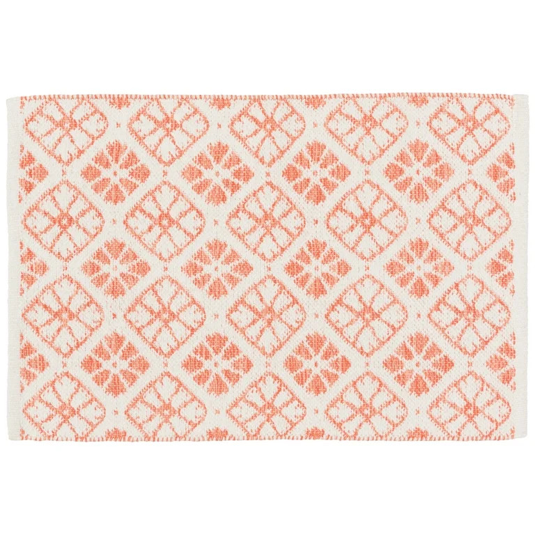 Mainstays by Becky G. & Alejandra Indoor Accent Rug, Orange Tile, 24" x 36" | Walmart (US)