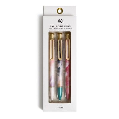 U Brands 3pk Ballpoint Pens Monterey Soft Dye | Target