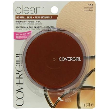2 Pack - CoverGirl Clean Pressed Powder Compact, Warm Beige [145] 0.39 oz | Walmart (US)