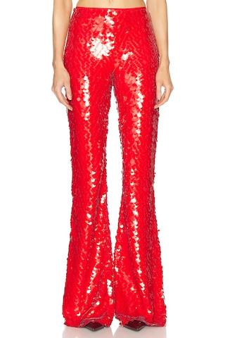 AKNVAS Lennon Pant in Red | FWRD 