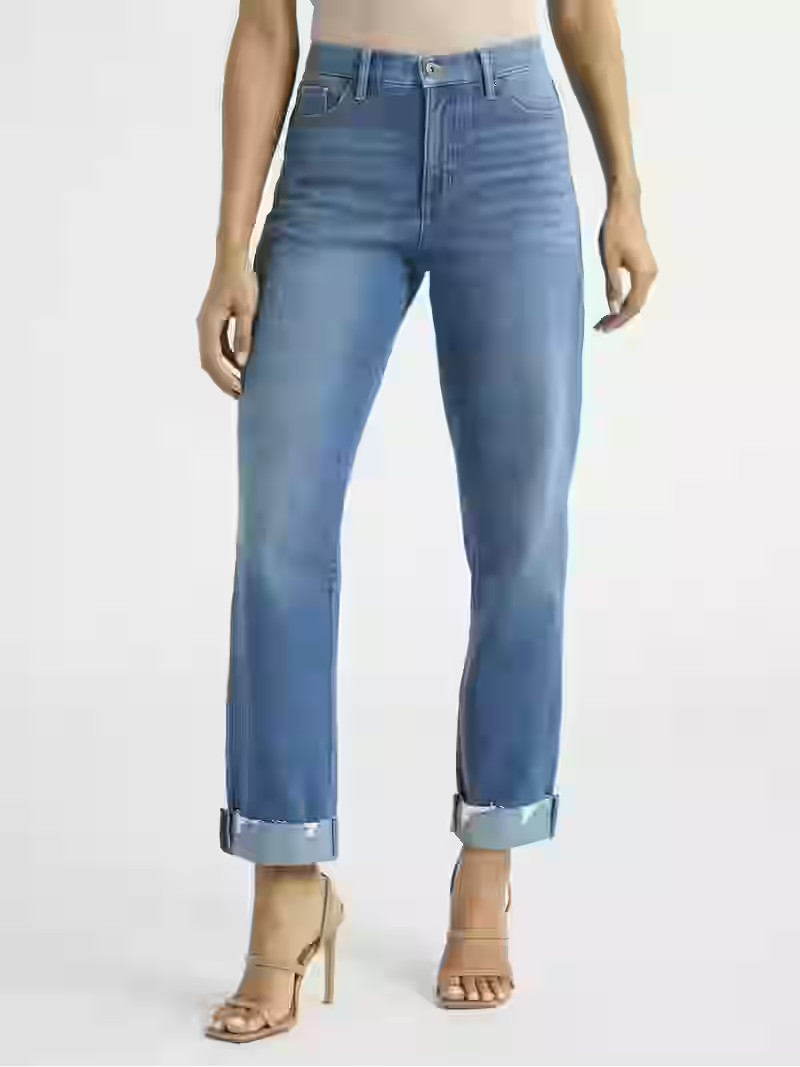 Sofia Jeans Women's Beatrix Relaxed Boyfriend Mid Rise Jeans, Sizes 0-20 | Walmart (US)