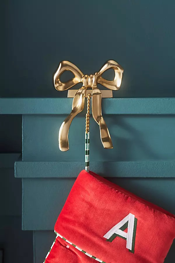 Bow Metal Stocking Holder | Anthropologie (US)