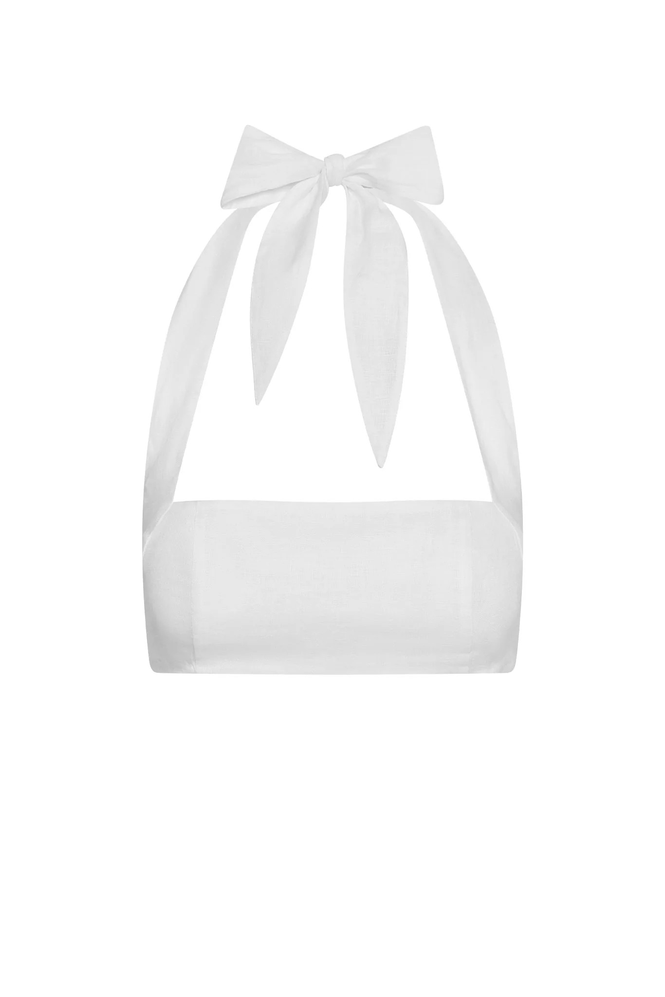 Montserrat Top - White Linen | Monday Swimwear