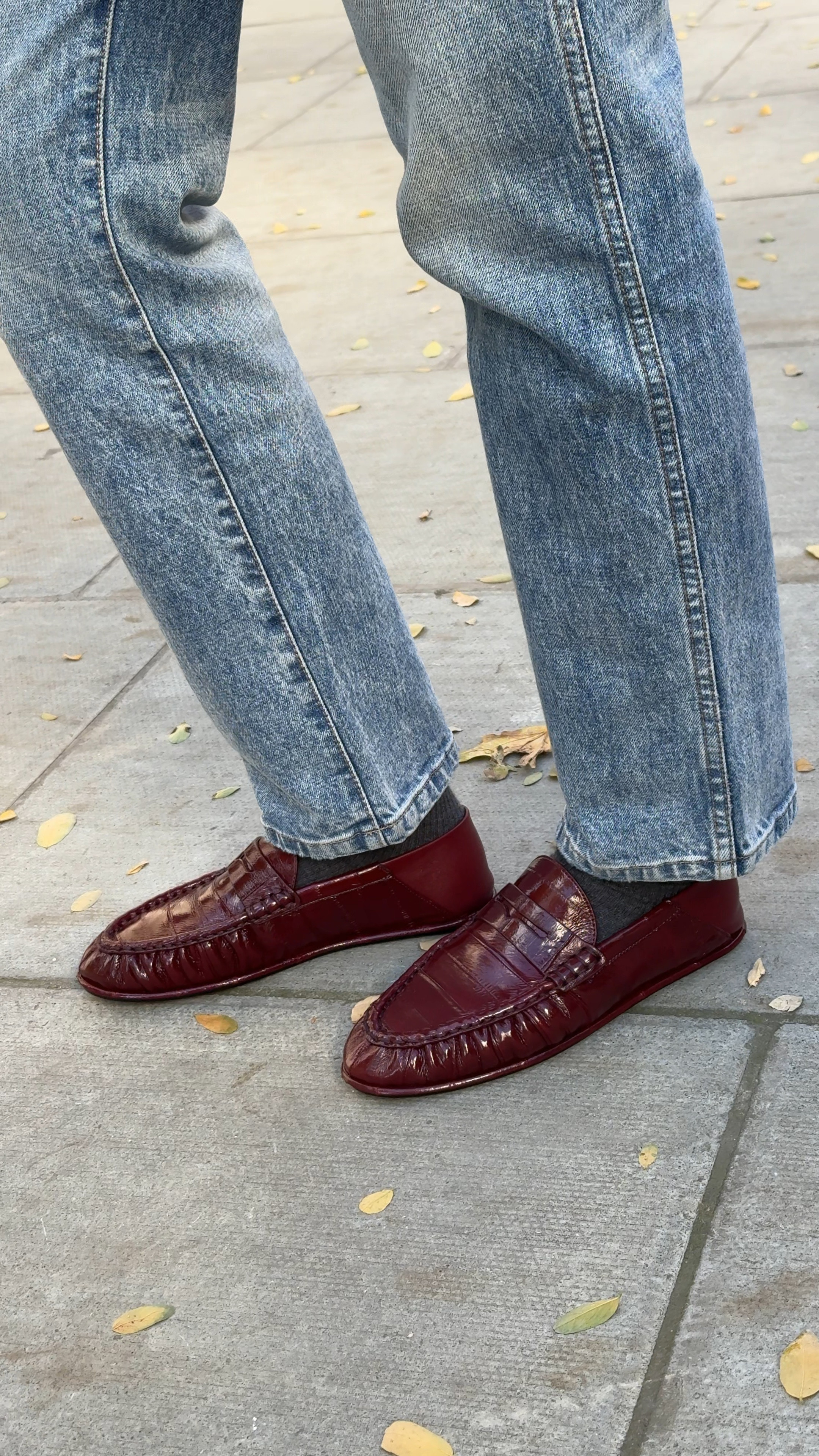 Le Loafer Saint Laurent | Burgundy loafer | loafers | burgundy | socks | Khaite jeans 

#LTKluxury #LTKstyletip #LTKshoes