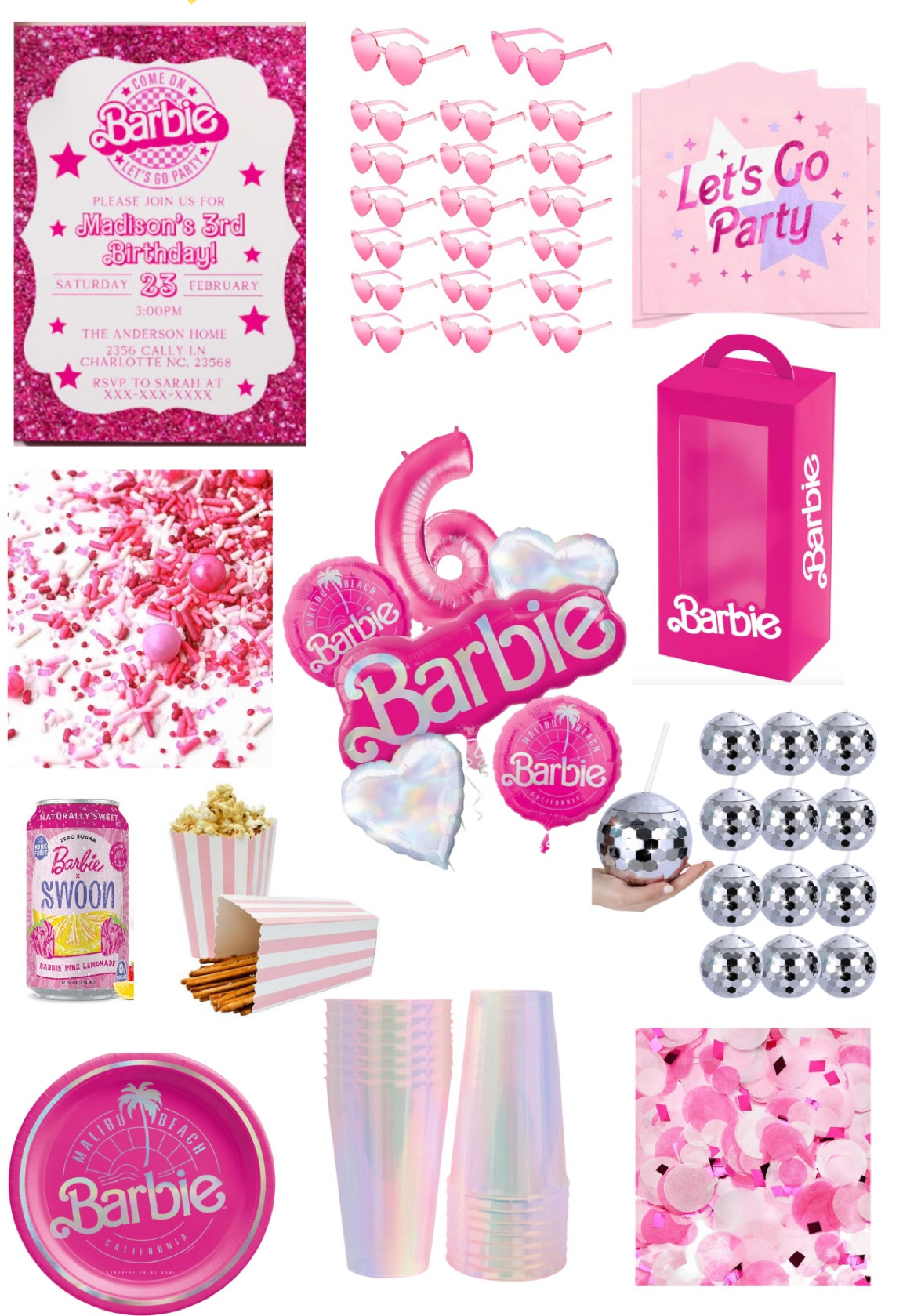 Barbie party ideas! Plates and Barbie favor boxes are from bonjourfete.com!

#LTKfindsunder50 #LTKparties #LTKfindsunder100