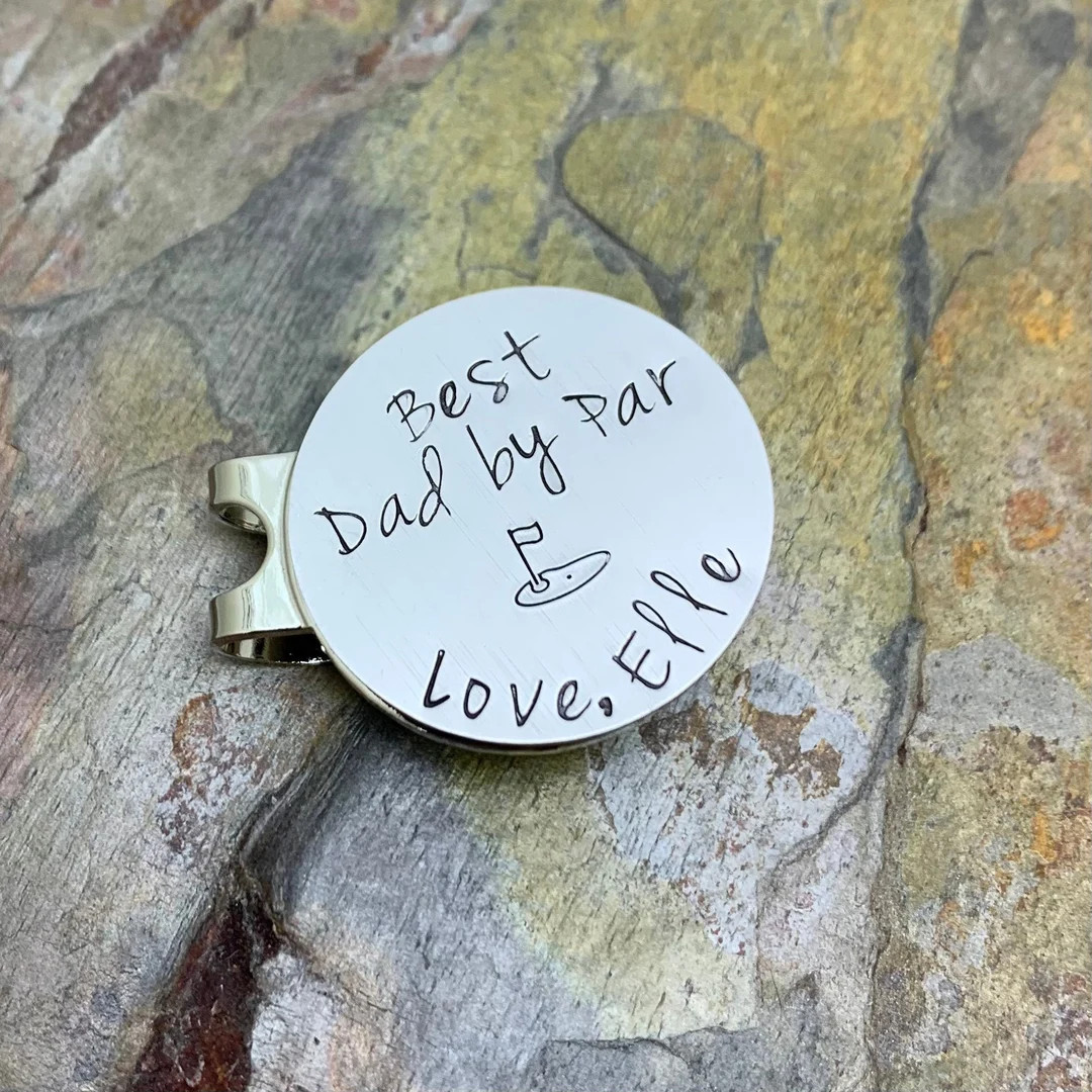 Magnetic Golf Ball Marker With Hat Clip Best Dad by Par on - Etsy | Etsy (US)