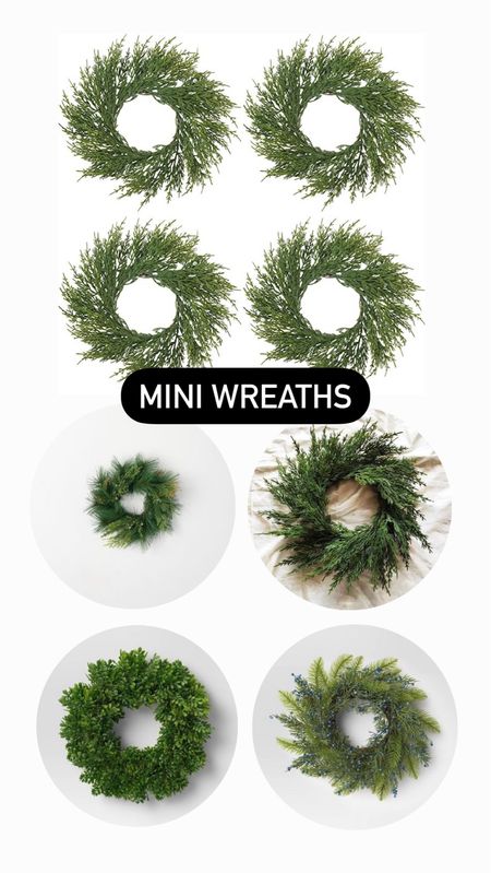 Mini Christmas Wreaths - Artificial Wreath 

#LTKSeasonal #LTKHoliday #LTKCyberweek