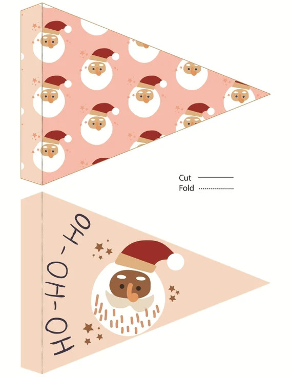 Digital Christmas Pennant Kids Craft Christmas Craft | Etsy | Etsy (US)