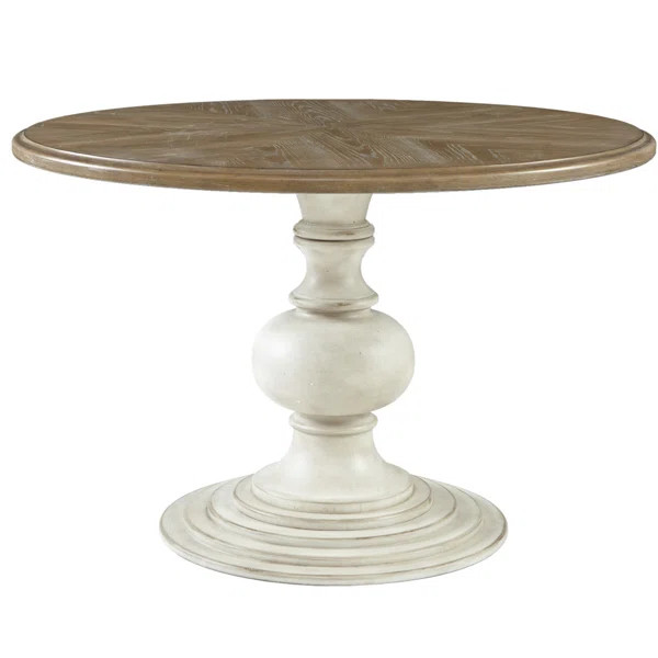 Brandi Farmhouse Round Pedestal Dining Table | Wayfair North America