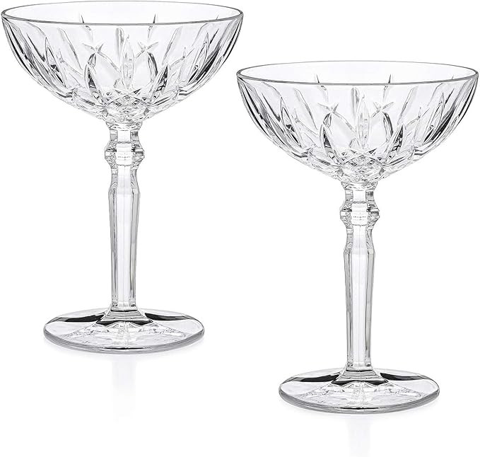 HISTORY COMPANY Chez Paree 1933 Nightclub-Inspired Chicago Cocktail Coupe Glass 2-Piece Set for C... | Amazon (US)